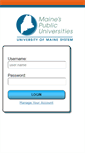 Mobile Screenshot of mycampus.umf.maine.edu