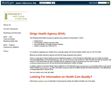 Tablet Screenshot of dirigohealth.maine.gov