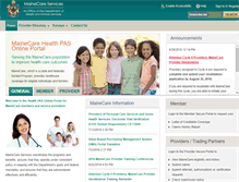 Tablet Screenshot of mainecare.maine.gov