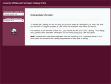 Tablet Screenshot of catalog.umf.maine.edu